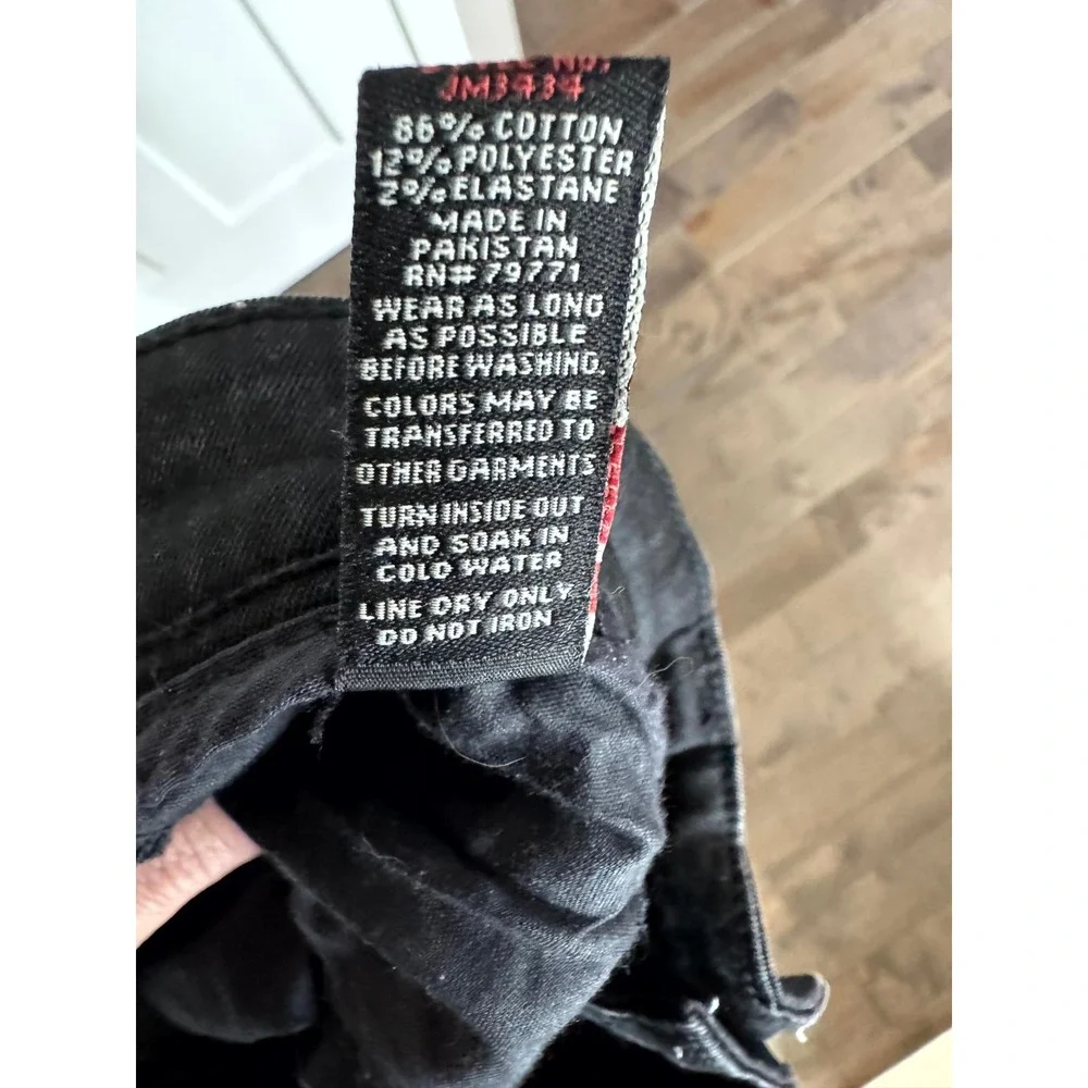 Jordan Craig Legacy Sean Black Distressed Paint Splatter Moto Jeans 38x32